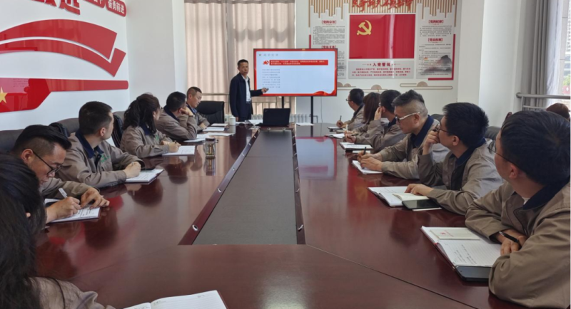 恪守“六大紀(jì)律” 筑牢思想根基——集團(tuán)黨委委員、紀(jì)委書記赴朝物開(kāi)投公司黨支部講授專題黨課
